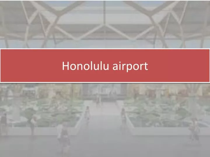honolulu airport
