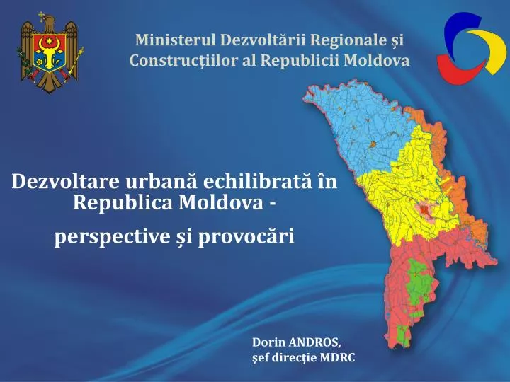 ministerul dezvolt rii regionale i construc iilor al republicii moldova