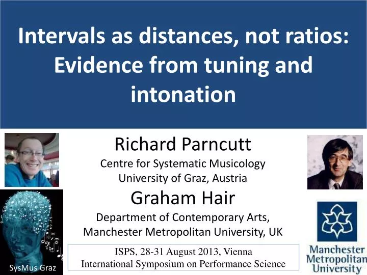 intervals as distances not ratios evidence from tuning and intonation