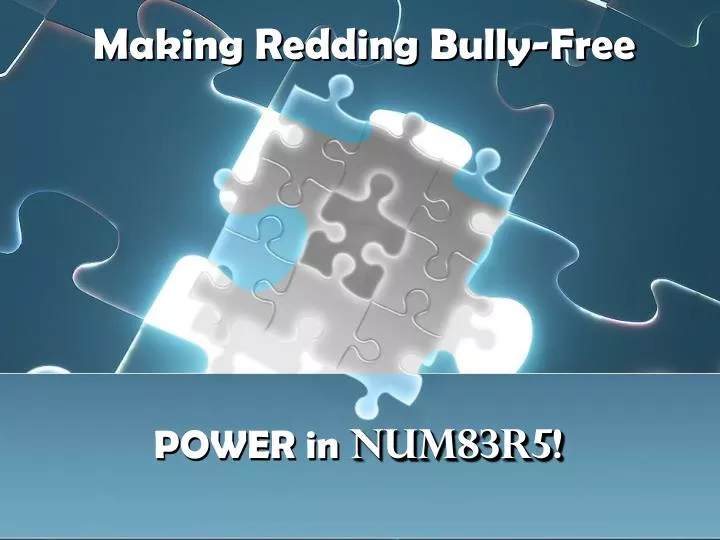 making redding bully free