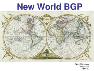 New World BGP