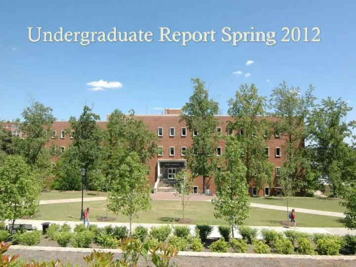 undergraduate report spring 2012