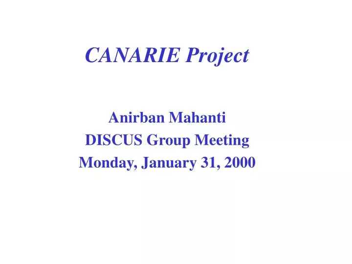 canarie project