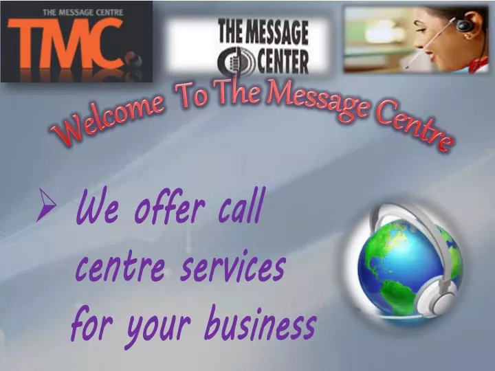 welcome to the message centre