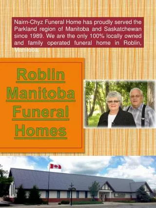 Roblin Manitoba Funeral Home