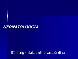 neonatoloogia