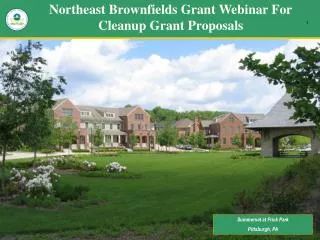 Northeast Brownfields Grant Webinar For Cleanup Grant Proposals