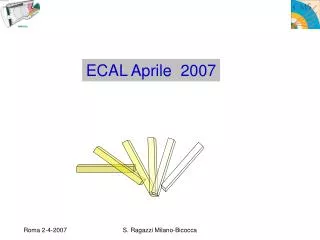 ECAL Aprile 2007