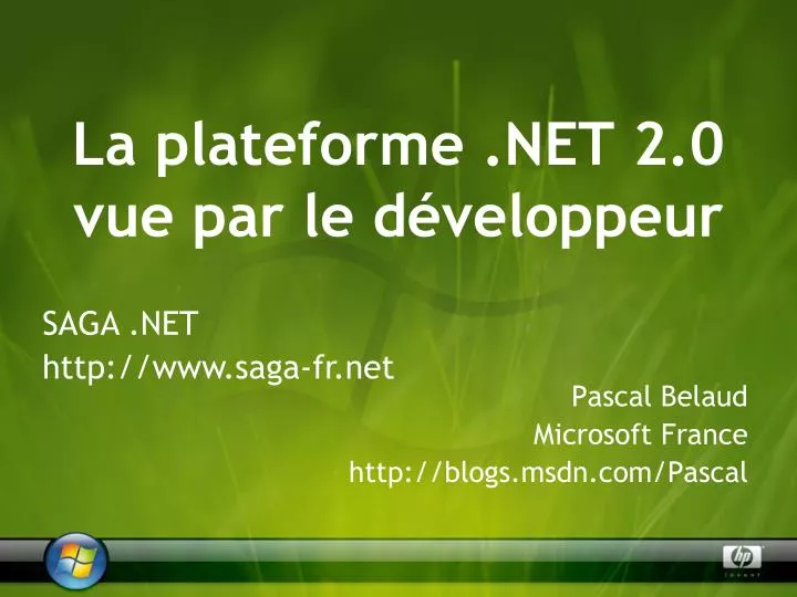 la plateforme net 2 0 vue par le d veloppeur