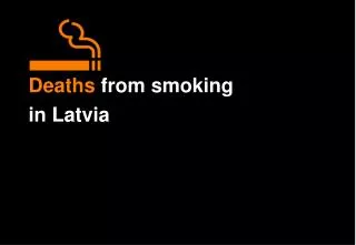 Deaths from smoking