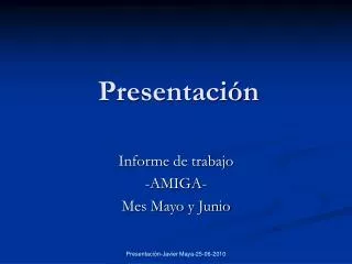 presentaci n