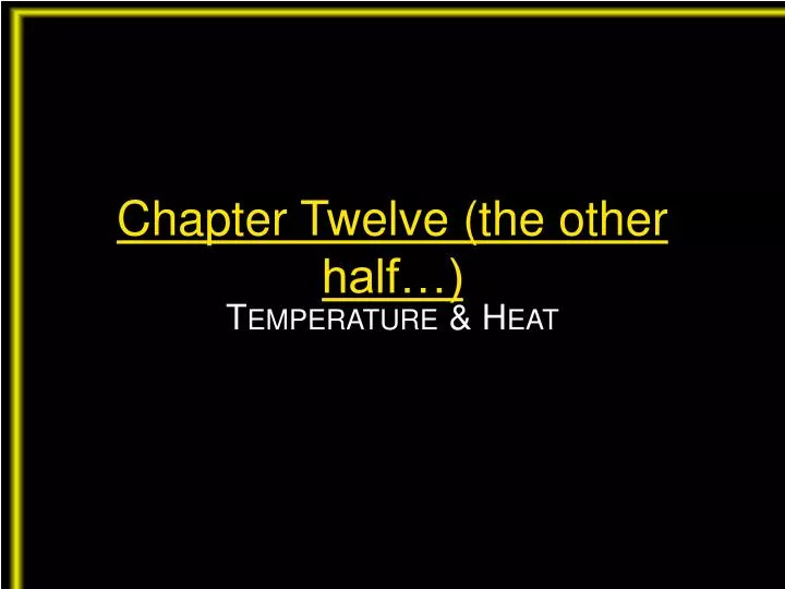 chapter twelve the other half