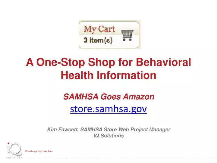 a one stop shop for behavioral health information