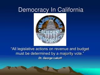 Democracy In California