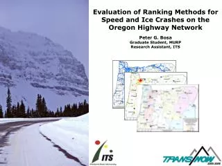 Evaluation of Ranking Methods for Speed and Ice Crashes on the Oregon Highway Network