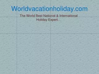 World Tour Packages Worldvacationholiday.com