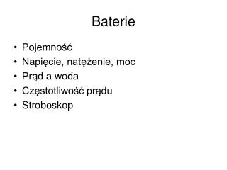 baterie