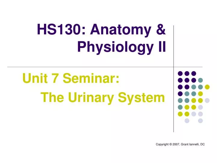 hs130 anatomy physiology ii