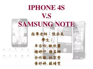 IPHONE 4S V.S SAMSUNG NOTE