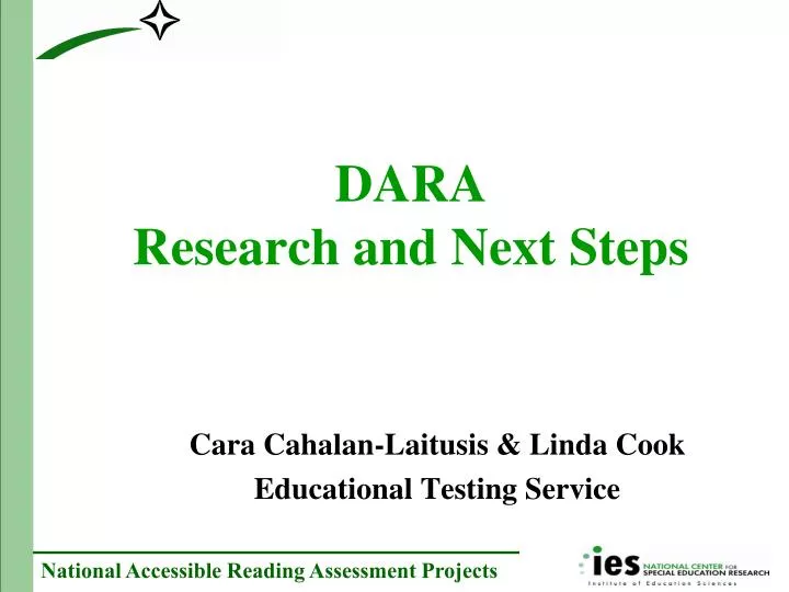 dara research and next steps