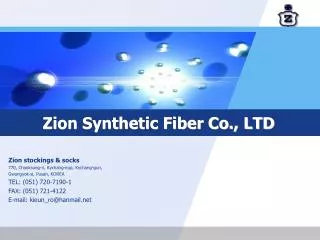 Zion Synthetic Fiber Co., LTD