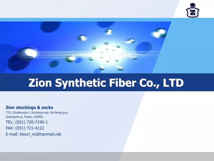 zion synthetic fiber co ltd