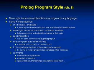 prolog program style ch 8