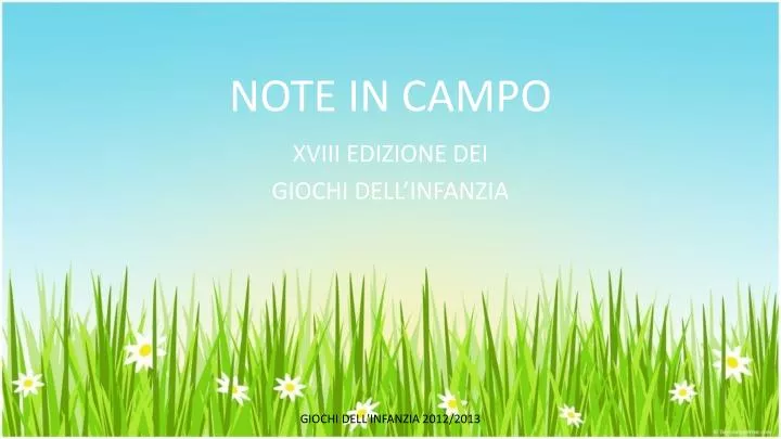 note in campo