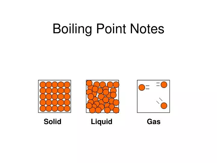 boiling point notes