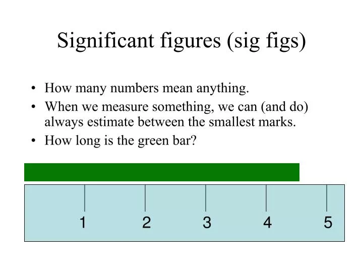 significant figures sig figs
