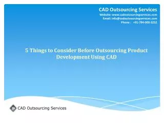 5 Things to Consider Before Outsourcing Product Development