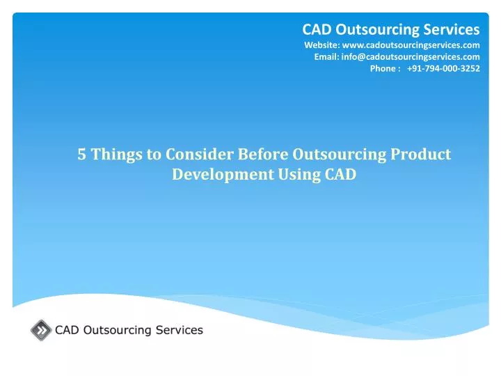 5 things to consider before outsourcing product development using cad