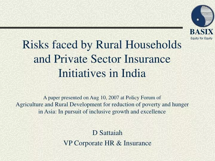 d sattaiah vp corporate hr insurance