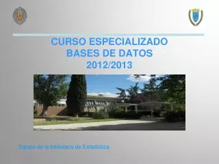 curso especializado bases de datos 2012 2013