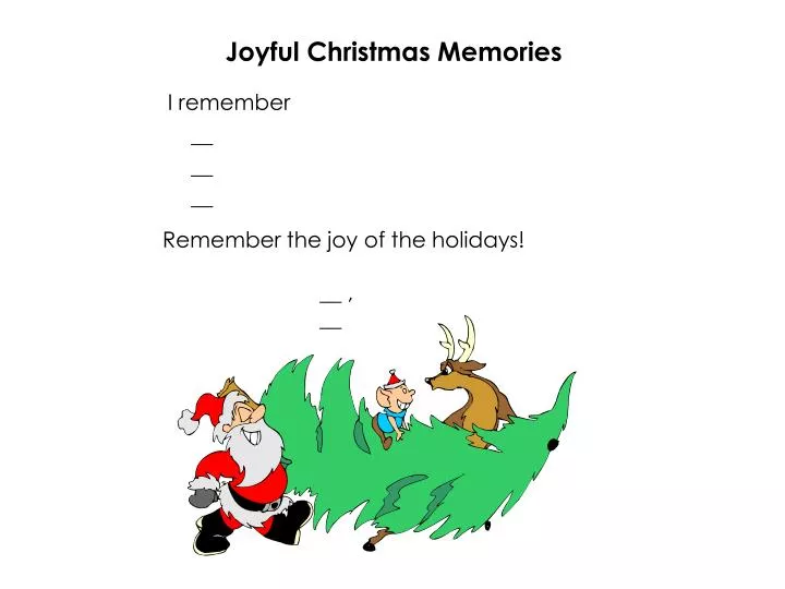 joyful christmas memories