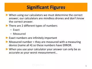 Significant Figures