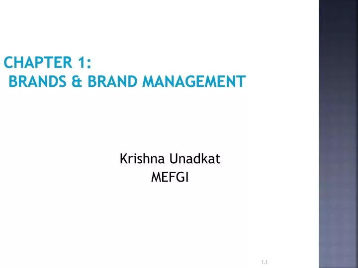 chapter 1 brands brand management