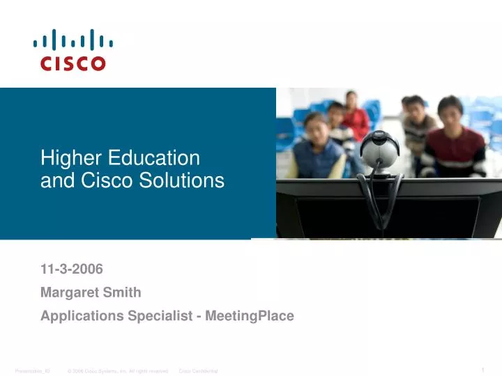 higher education and cisco solutions