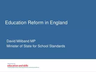 Education Reform in England