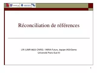 r conciliation de r f rences