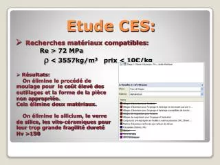 etude ces