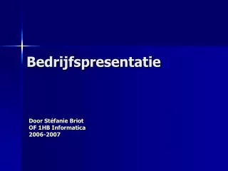 bedrijfspresentatie