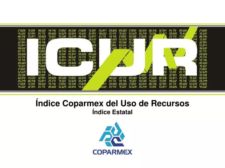 ndice coparmex del uso de recursos ndice estatal