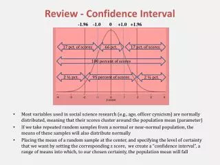 Review - Confidence Interval
