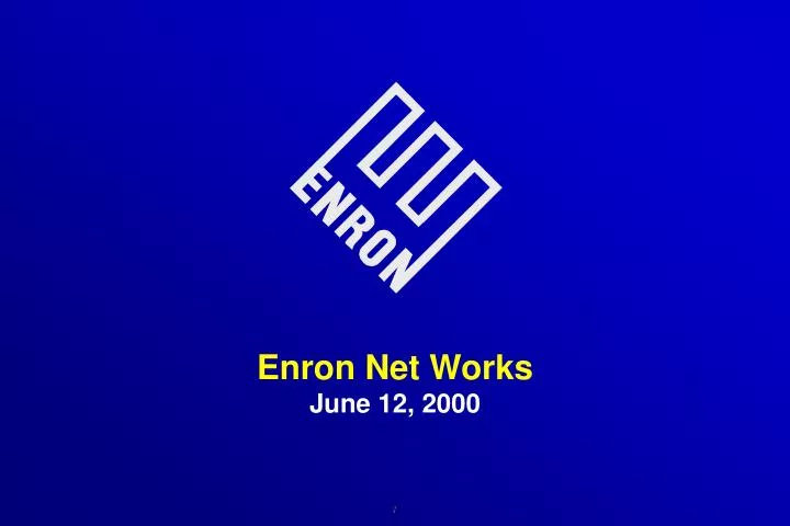 enron net works june 12 2000