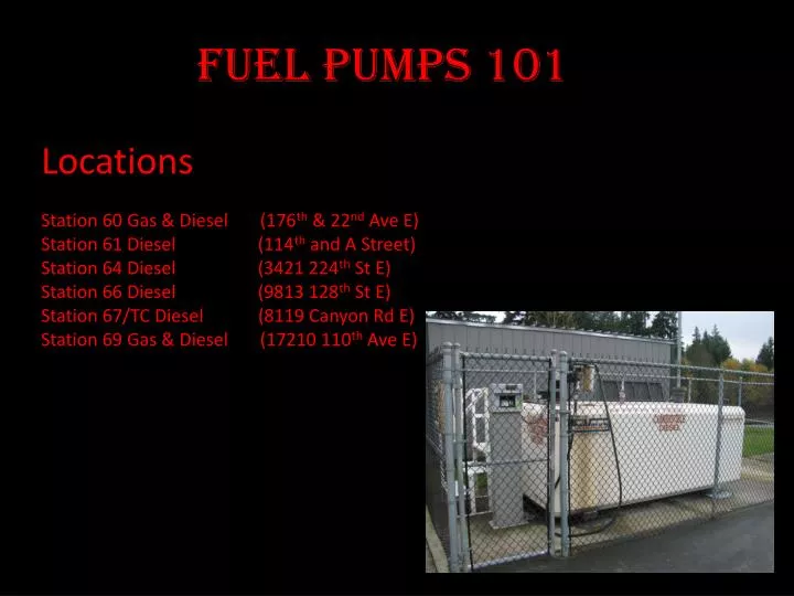 fuel pumps 101