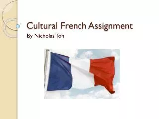 cultural french assignment