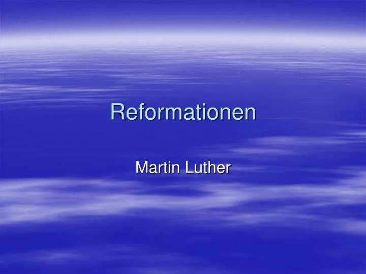 reformationen