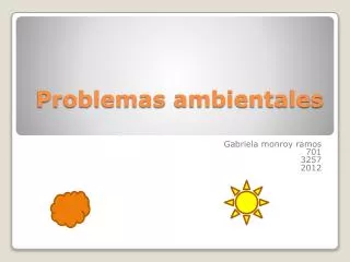 problemas ambientales