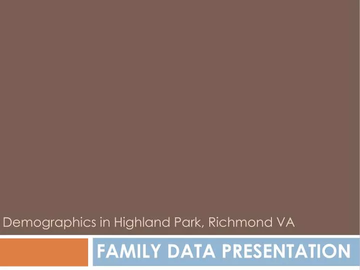 family data presentation